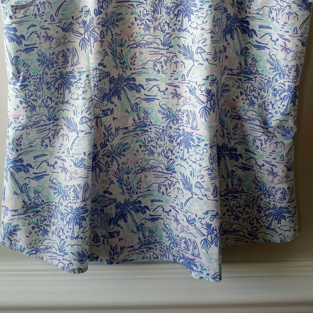NWOT 'Talbots' Sleeveless Tropical themed Blouse Size XLp 100%Cotton - Picture 8 of 11